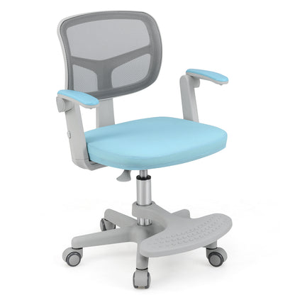 Kids Study Chair with Adjustable Height for Boys Girls Age 3-10-Blue