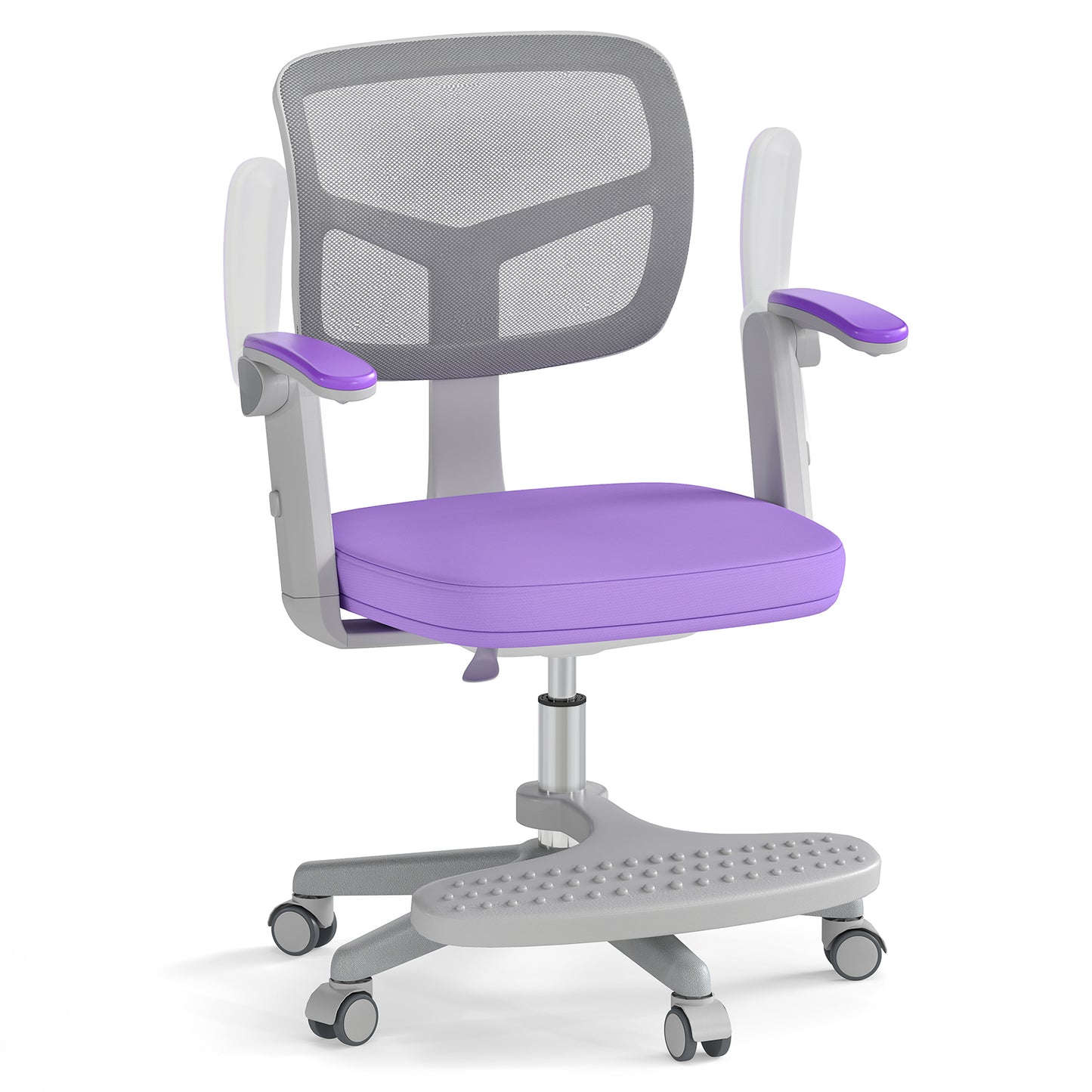 Kids Study Chair with Adjustable Height for Boys Girls Age 3-10-Purple