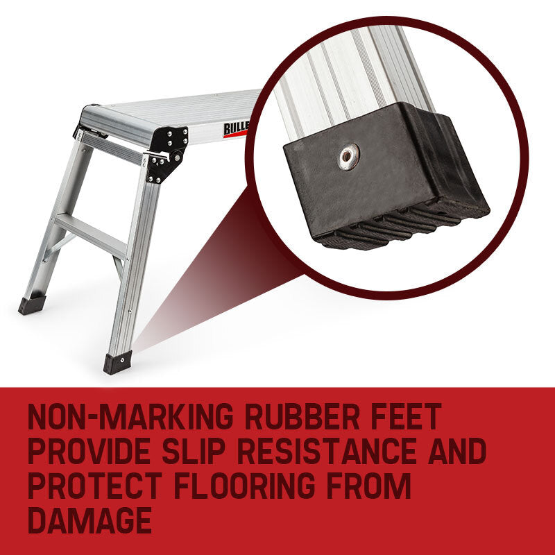 50cm Tall Folding Work Platform, Aluminium, 3.5kg, for Painting & Maintenance