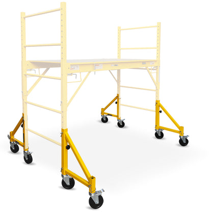 Adjustable Mobile Scaffold Outrigger Wheel Set - 4pc, 0.13m Lockable Wheels