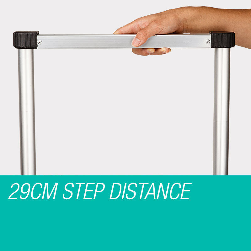 2m Multi-Adjustable Aluminium Telescopic Ladder with 120kg Capacity