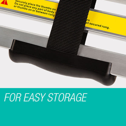 2m Multi-Adjustable Aluminium Telescopic Ladder with 120kg Capacity