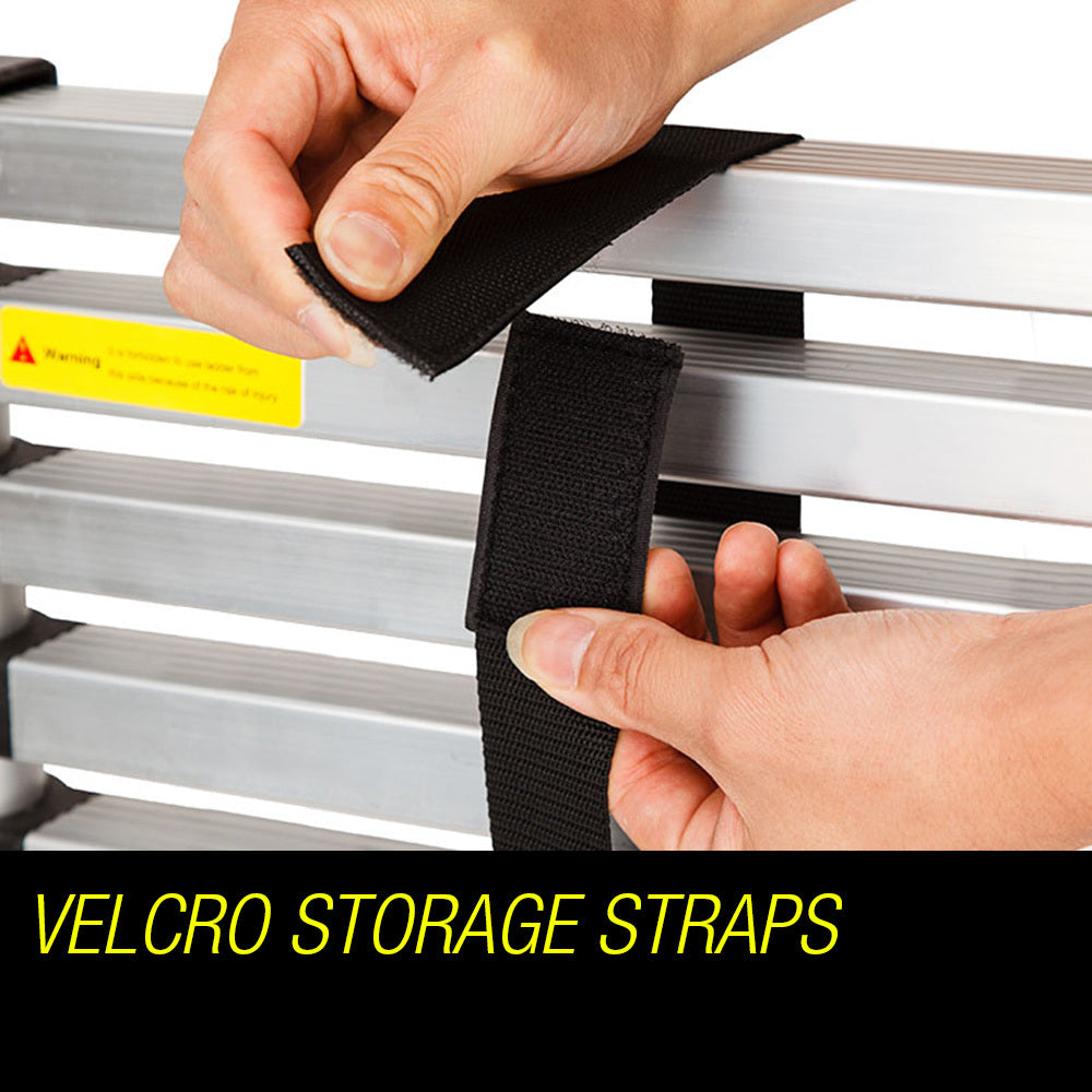 3.8m Telescopic Aluminium Ladder - Lightweight, Compact, and Safe Design