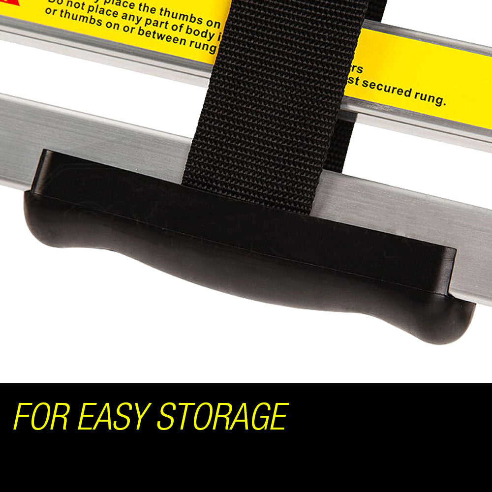 3.8m Telescopic Aluminium Ladder - Lightweight, Compact, and Safe Design