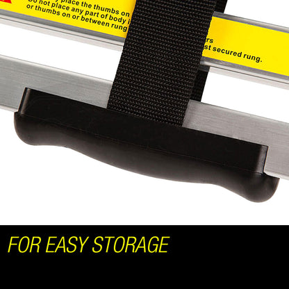 3.8m Telescopic Aluminium Ladder - Lightweight, Compact, and Safe Design