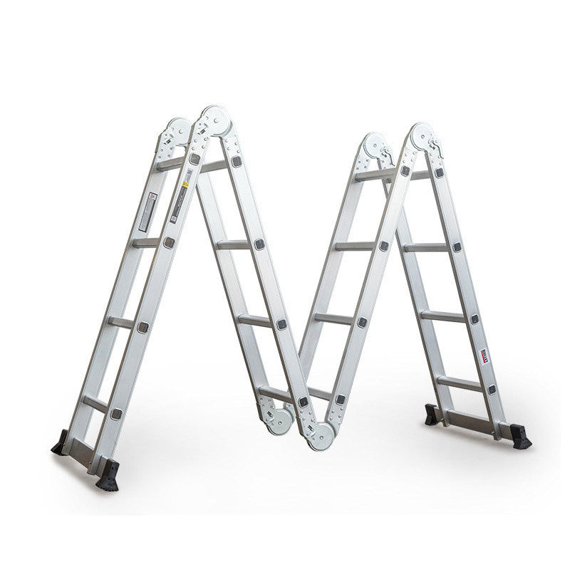 4.7m Multi-Purpose Aluminium Ladder with Multiple Configurations and Safety Features