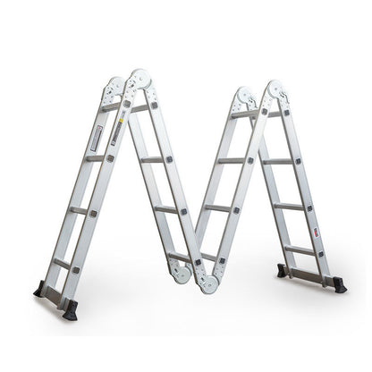 4.7m Multi-Purpose Aluminium Ladder with Multiple Configurations and Safety Features