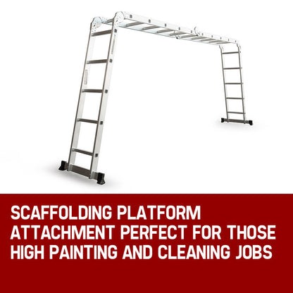 5.8m Multi-Fold Aluminium Ladder - Adjustable, Lightweight, and Compact