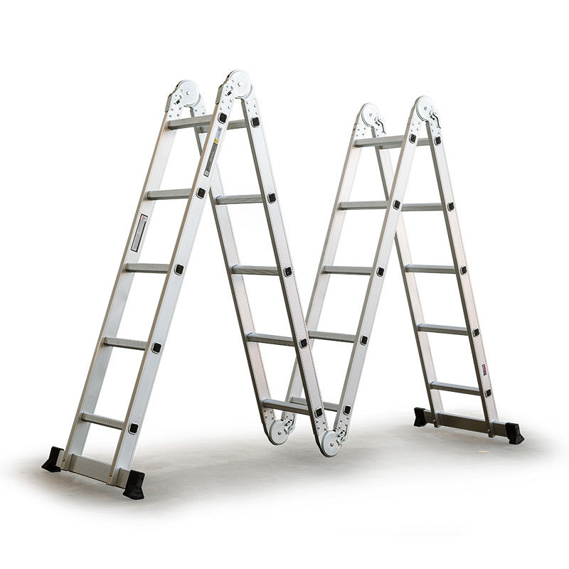 5.8m Multi-Fold Aluminium Ladder - Adjustable, Lightweight, and Compact