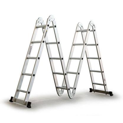5.8m Multi-Fold Aluminium Ladder - Adjustable, Lightweight, and Compact