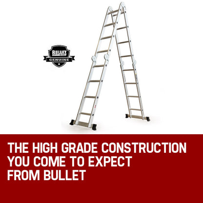 5.8m Multi-Fold Aluminium Ladder - Adjustable, Lightweight, and Compact