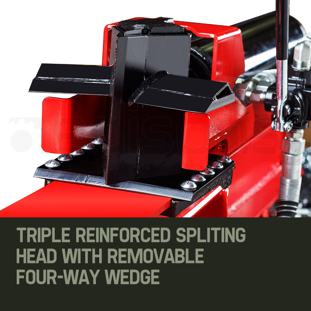 65-Ton Diesel Hydraulic Log Splitter, Horizontal/Vertical, 0.4m Wheels, 4-Way Wedge