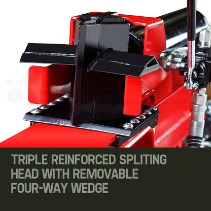 65-Ton Diesel Hydraulic Log Splitter, Horizontal/Vertical, 0.4m Wheels, 4-Way Wedge