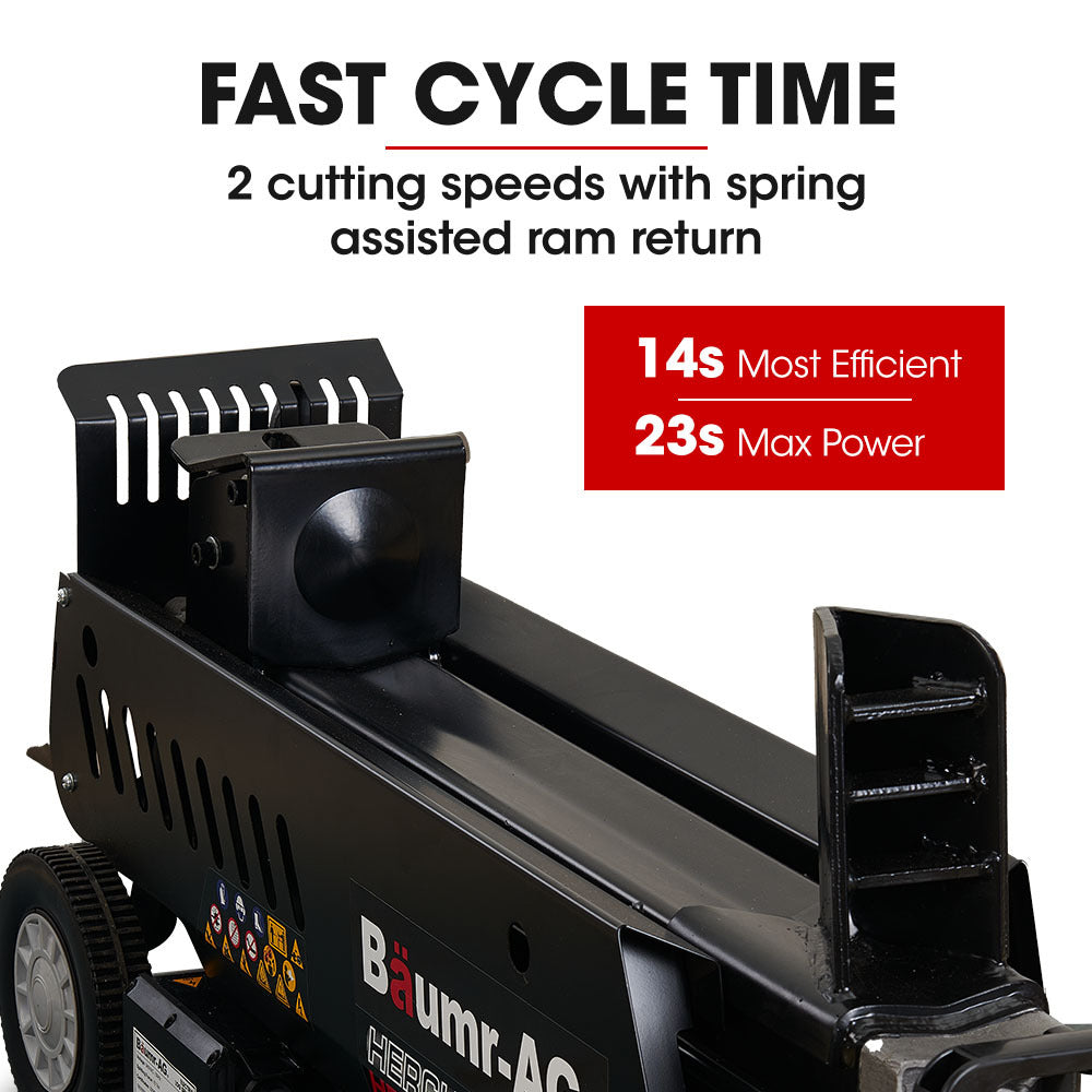 10 Tonne Electric Hydraulic Log Splitter with 0.32m Diameter, 0.52m Length Limit