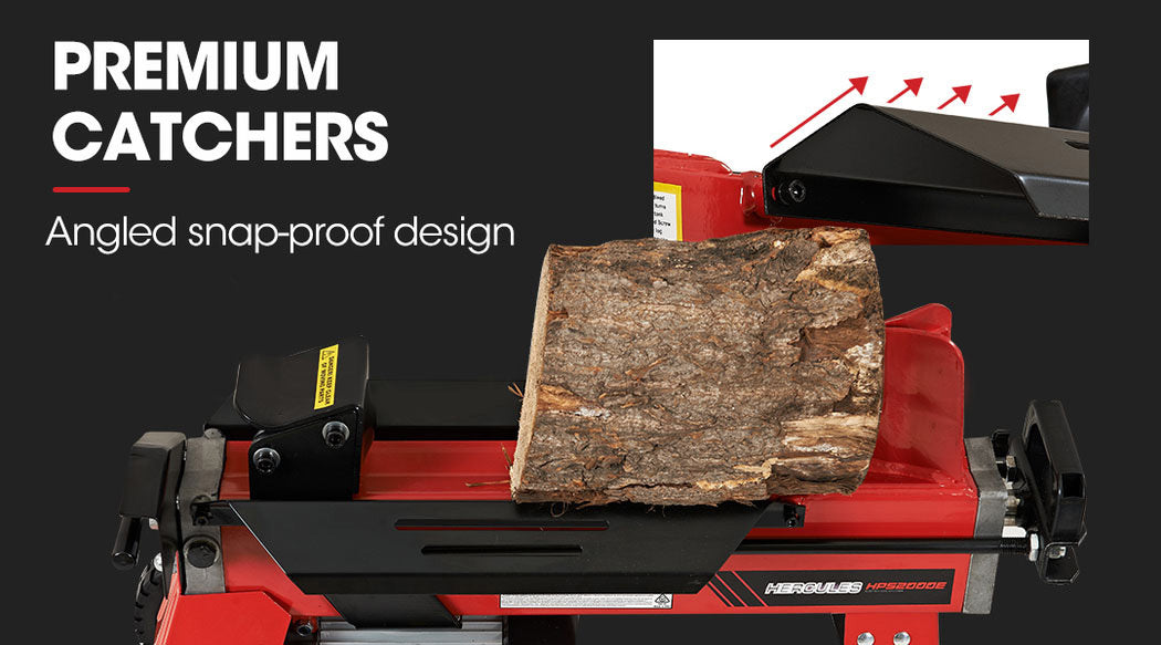 6 Tonne Electric Hydraulic Log Splitter with 0.37m Capacity