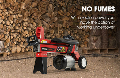 6 Tonne Electric Hydraulic Log Splitter with 0.37m Capacity