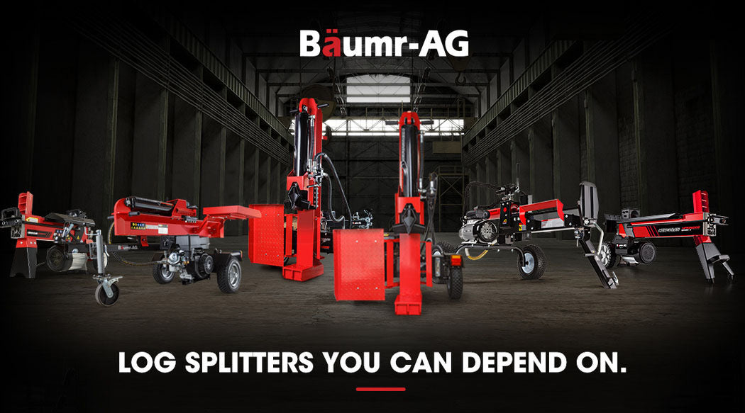9 Tonne Electric Log Splitter with Hydraulic Ram, 0.52m Capacity