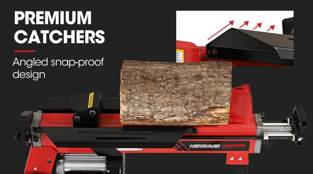 9 Tonne Electric Log Splitter with Hydraulic Ram, 0.52m Capacity