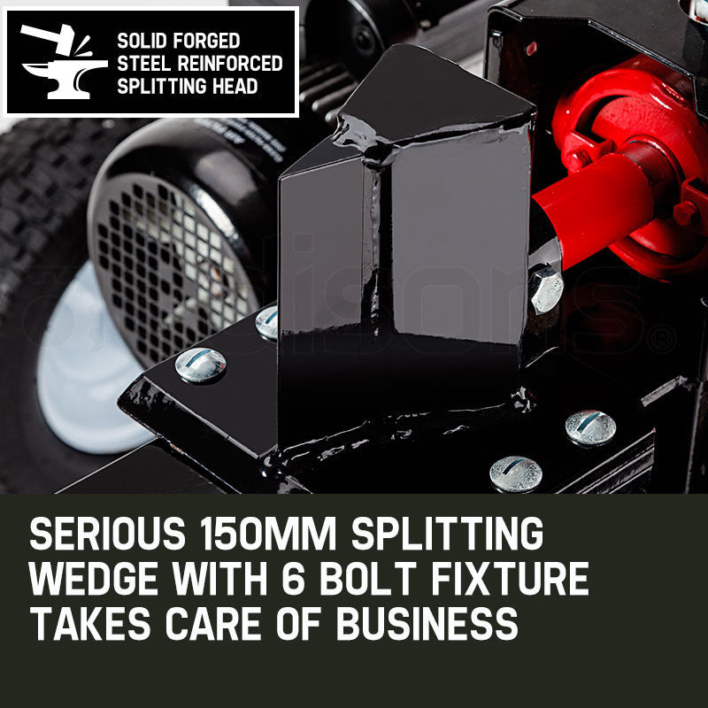 20 Tonne Electric Hydraulic Log Splitter with 0.54m Capacity and Towing Capability