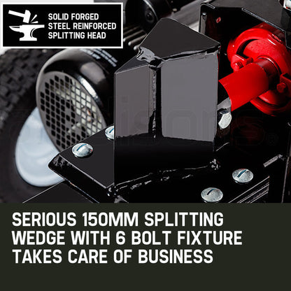 20 Tonne Electric Hydraulic Log Splitter with 0.54m Capacity and Towing Capability