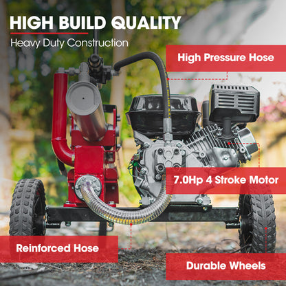 12-Tonne Petrol Hydraulic Log Splitter with 0.25m Wheels and 0.49m Capacity