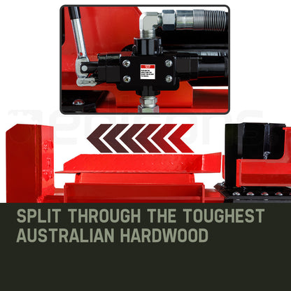 65-Ton Petrol Hydraulic Log Splitter, Vertical/Horizontal, 0.65m Capacity