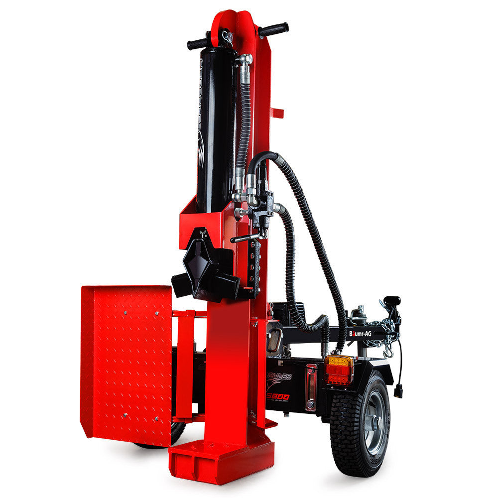 65-Ton Petrol Hydraulic Log Splitter, Vertical/Horizontal, 0.65m Capacity