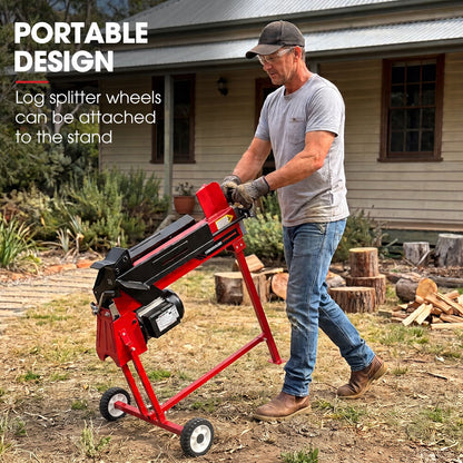 Stand for HPS2600E and HPS3200E Log Splitter, 735mm Raised Work Platform, Powder-Coated Steel Support Base, Heavy-Duty Frame