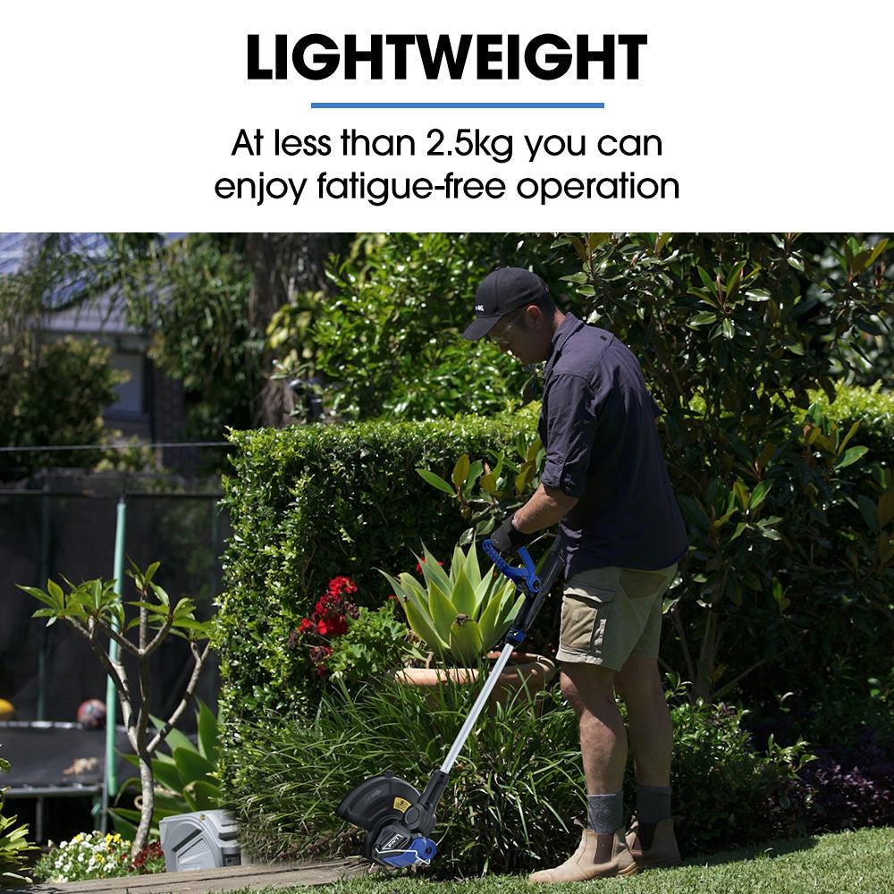 20V Cordless Line Trimmer & Edger Kit with Battery and Fast Charger, 2.5kg