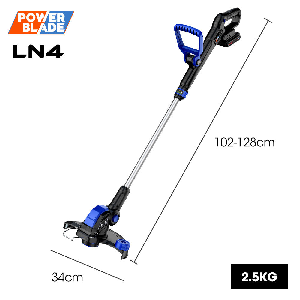 20V Cordless Line Trimmer & Edger Kit with Battery and Fast Charger, 2.5kg