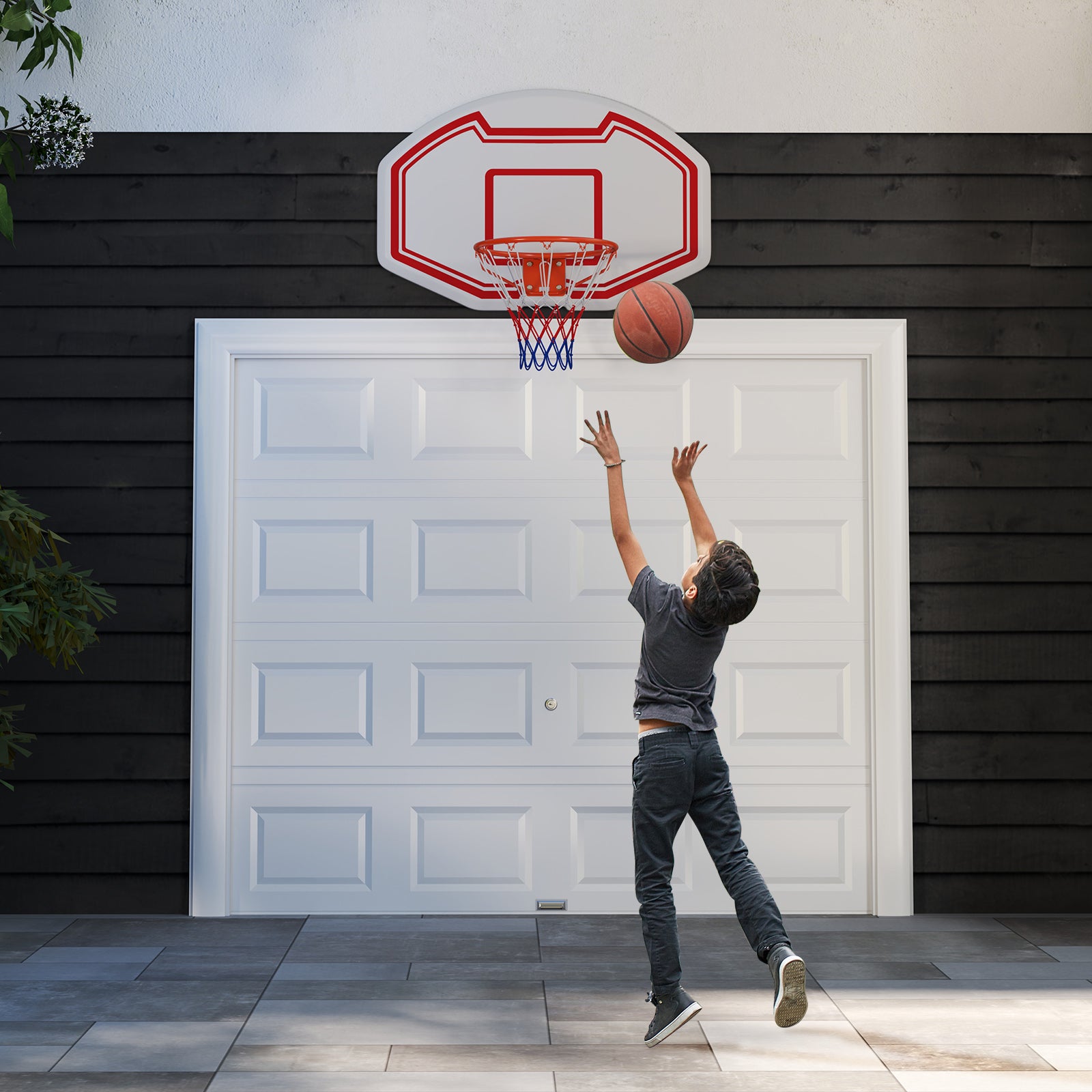 Large Wall Mounted Basketball Hoop Indoor Outdoor Basketball Games