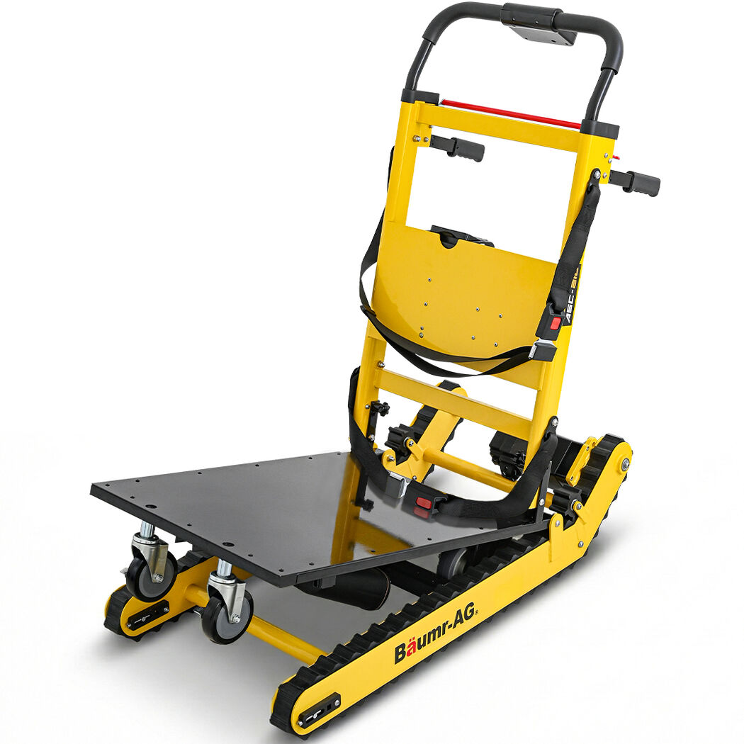 Heavy Duty 400W Electric Stair Climbing Hand Truck 210kg Load, Adjustable Tilt, Foldable Motorised Dolly Cart for Moving Furniture Appliances Equipment