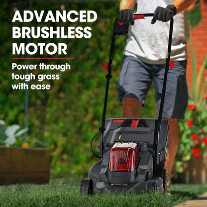 450CX Cordless Lawn Mower Kit, Brushless Motor, 7kg, 0.32m Cutting Path