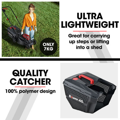 450CX Cordless Lawn Mower Kit, Brushless Motor, 7kg, 0.32m Cutting Path