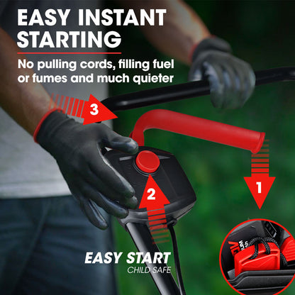 450CX Cordless Lawn Mower Kit, Brushless Motor, 7kg, 0.32m Cutting Path