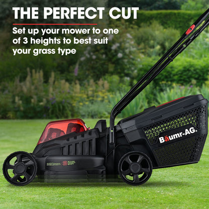 450CX Cordless Lawn Mower Kit, Brushless Motor, 7kg, 0.32m Cutting Path
