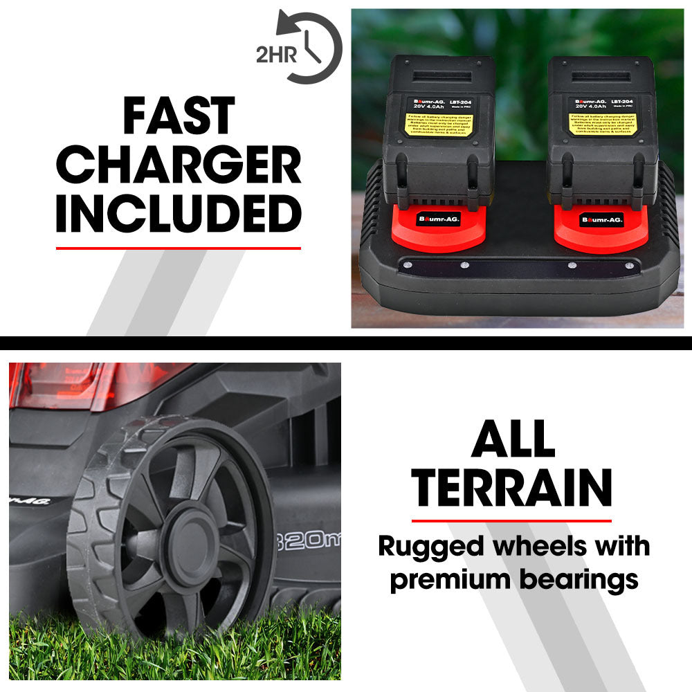 450CX Cordless Lawn Mower Kit, Brushless Motor, 7kg, 0.32m Cutting Path