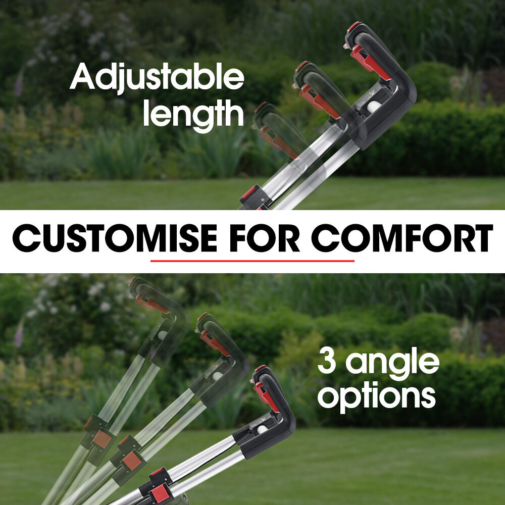Cordless Lawn Mower 40V, 0.43m Cutting Width, 5 Heights, Mulching Option
