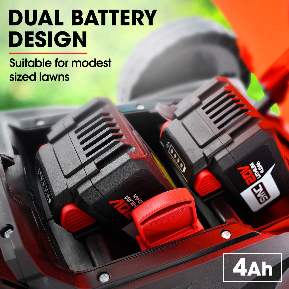 Cordless Lawn Mower 40V, 0.43m Cutting Width, 5 Heights, Mulching Option
