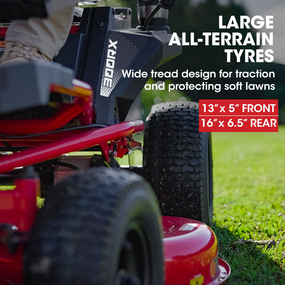 48V Electric Ride-On Lawn Mower with 0.76m Cutting Width and Triple Motors