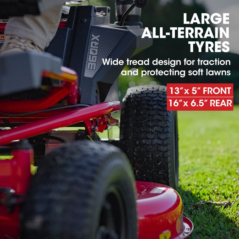 Electric Ride-On Lawn Mower, 0.9m Width, 48V Battery, 3 Acres/Cycle