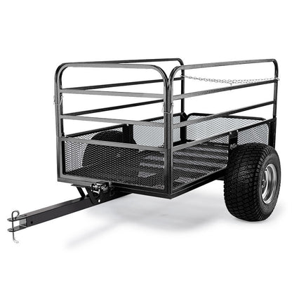 Heavy-Duty Steel Mesh Dump Cart, 560 kg Capacity, for ATV/Garden/Tractor Use