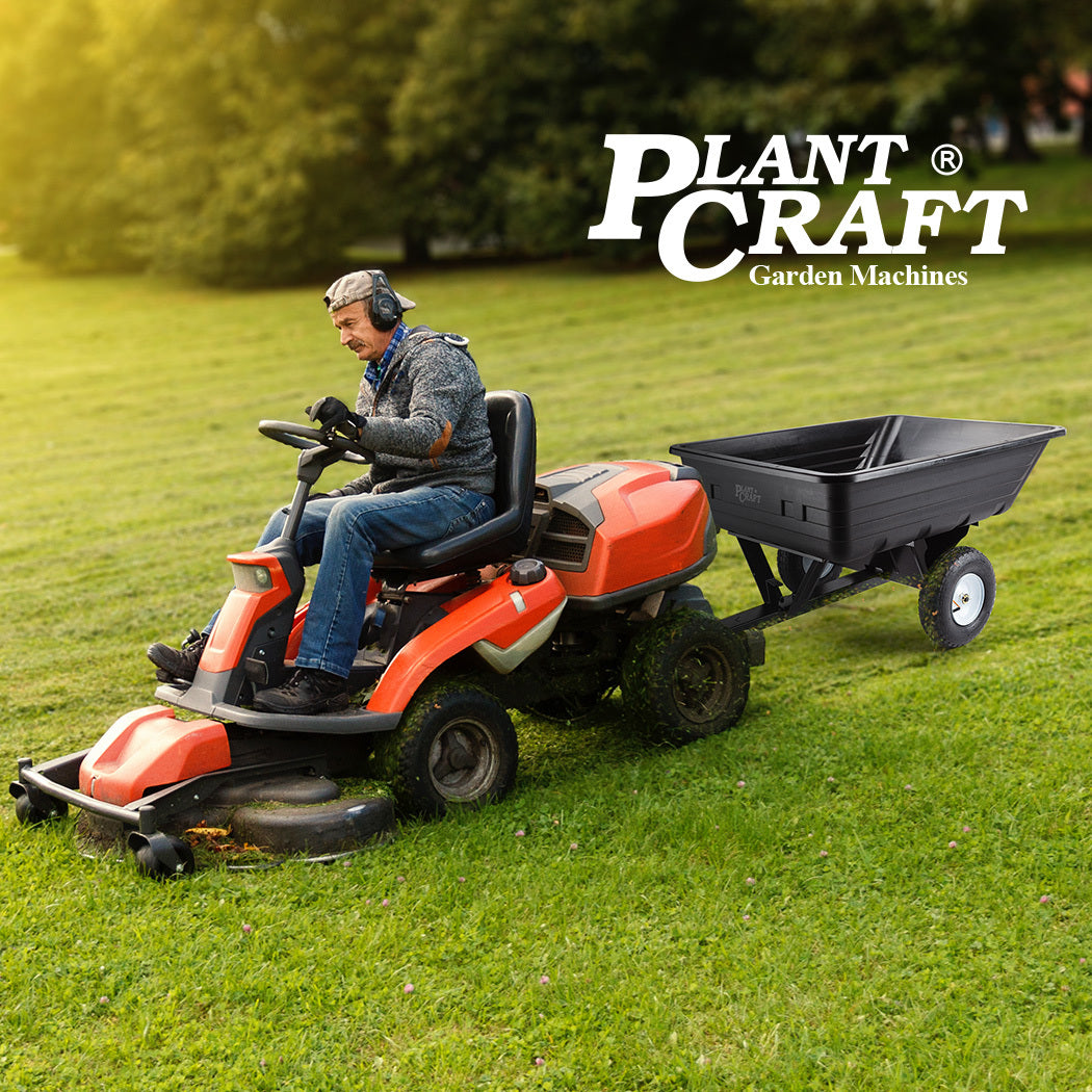 Heavy-Duty Poly Dump Cart with 181kg Capacity and Tipping Latch for ATVs