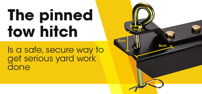 Heavy-Duty Poly Dump Cart with 181kg Capacity and Tipping Latch for ATVs