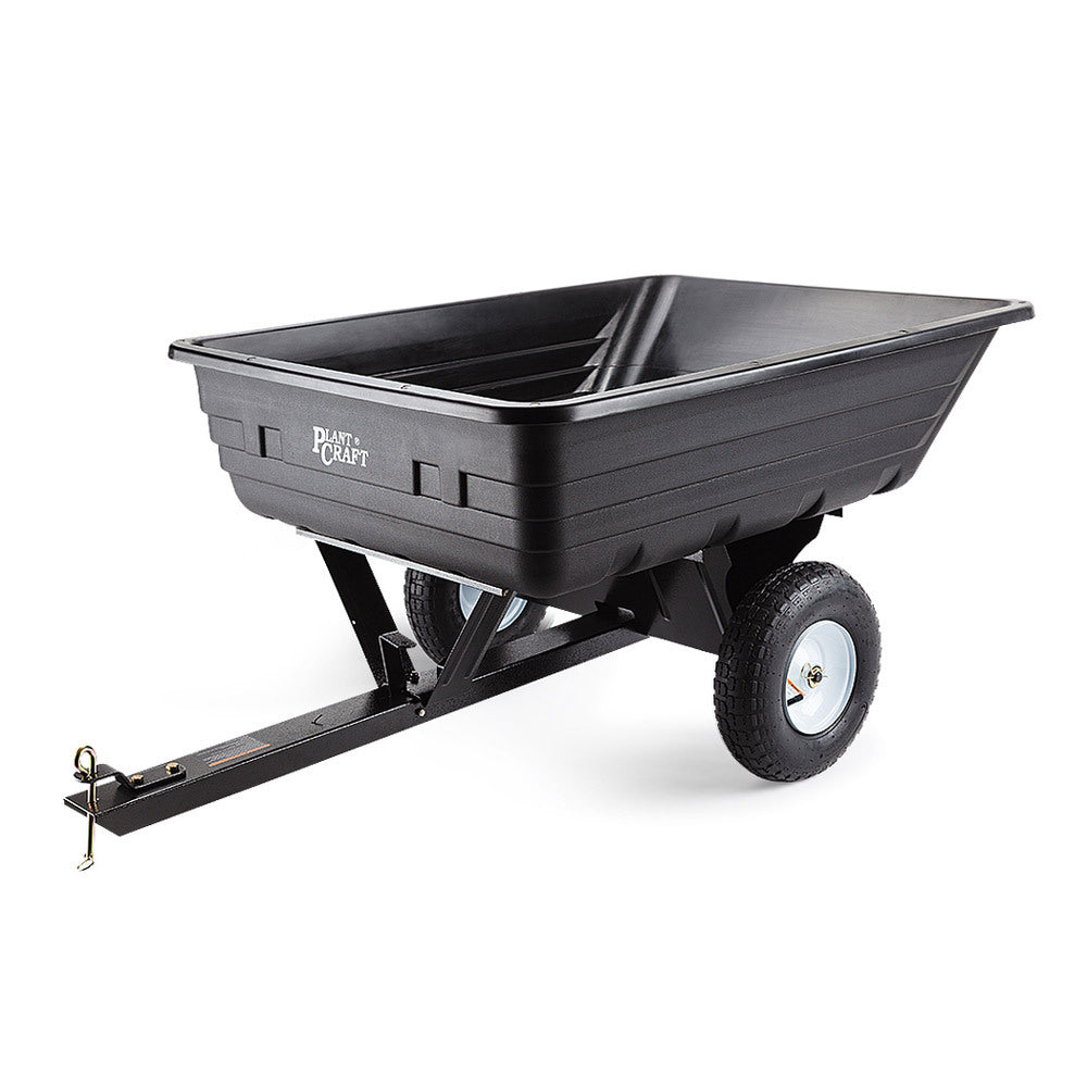 Heavy-Duty Poly Dump Cart with 181kg Capacity and Tipping Latch for ATVs