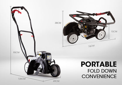 31cc Petrol Lawn Edger with 5-Depth Adjustments and Folding Handle