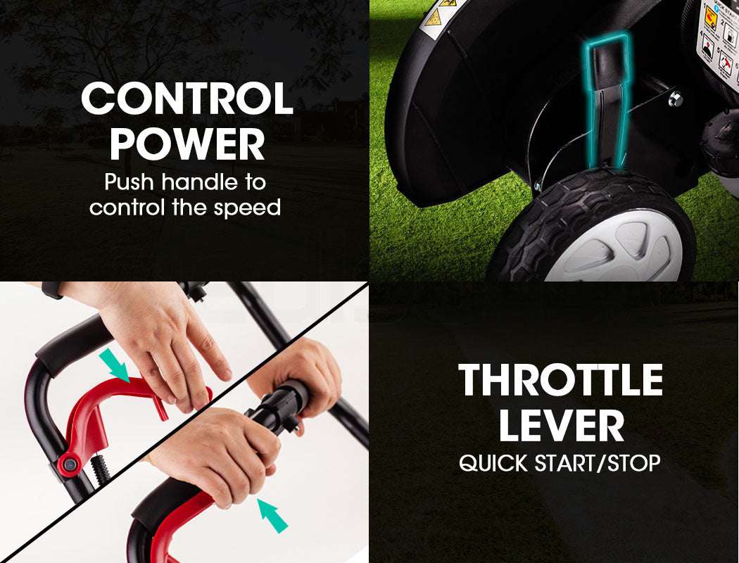 31cc Petrol Lawn Edger with 5-Depth Adjustments and Folding Handle