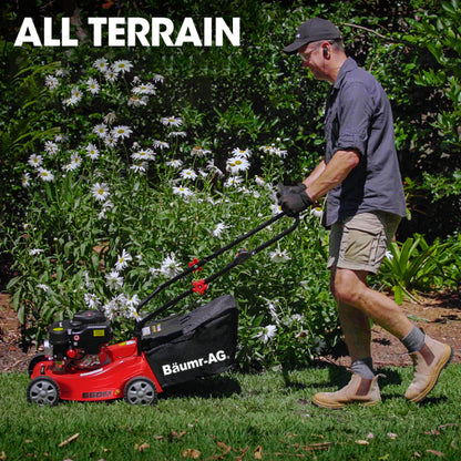 Petrol Lawn Mower 139cc 0.4m Deck with 35L Catcher, 4-Stroke Engine