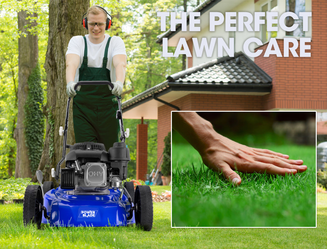 Petrol Lawn Mower 139cc 0.43m - 4-Stroke Engine with Steel Deck & Height Adjustment