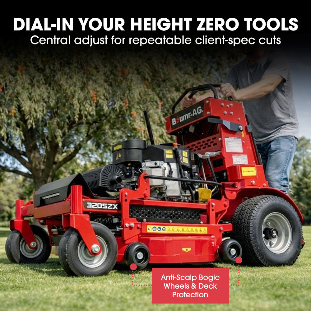 32' Stand-On Zero-Turn Mower, Electric Start, 23hp, 764cc, Hydrostatic Drive, 10 Cut Heights